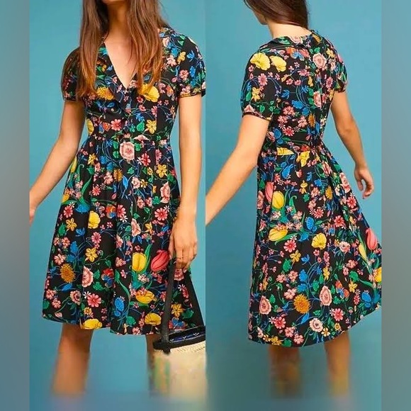 Anthropologie Dresses & Skirts - RARE MAEVE By ANTHROPOLOGIE bloedel floral butterfly dress